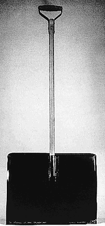 Illustration 11B, In Advance of the Broken Arm, Duchamp's readymade snow shovel with round shaft handle, 1945.