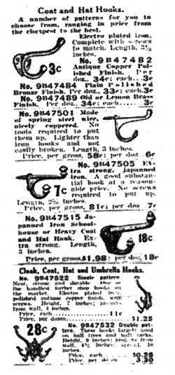 Illustration 14D, Examples of Hooks, Sears and Roebuck and Co.