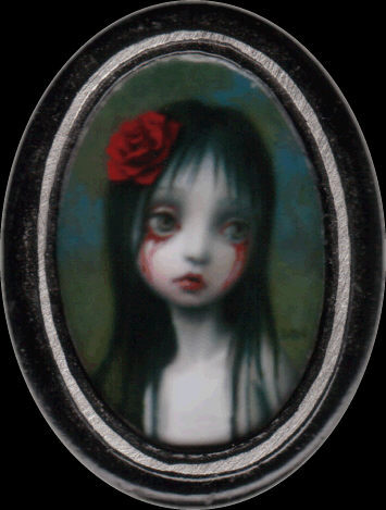 Mark Ryden - Blood Show ROSE PIN - Click For Next Image